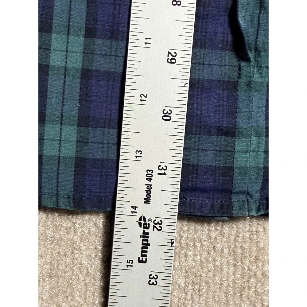 Vineyard Vines Large Tall LT Shirt Mens Classic Fit Tucker Green Blue Plaid